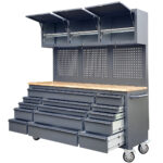 Επαγγελματικός πάγκος εργασίας με ντουλάπια εργαστηρίου