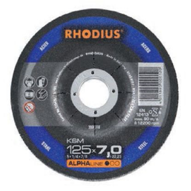 Δίσκοι λείανσης RHODIUS 125x7